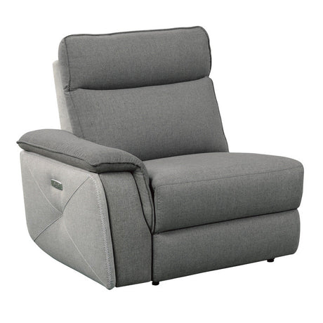 Maroni Gray Power Double Reclining Loveseat - Ornate Home