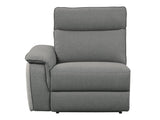 Maroni Gray Power Double Reclining Loveseat w/ Center Console - Ornate Home