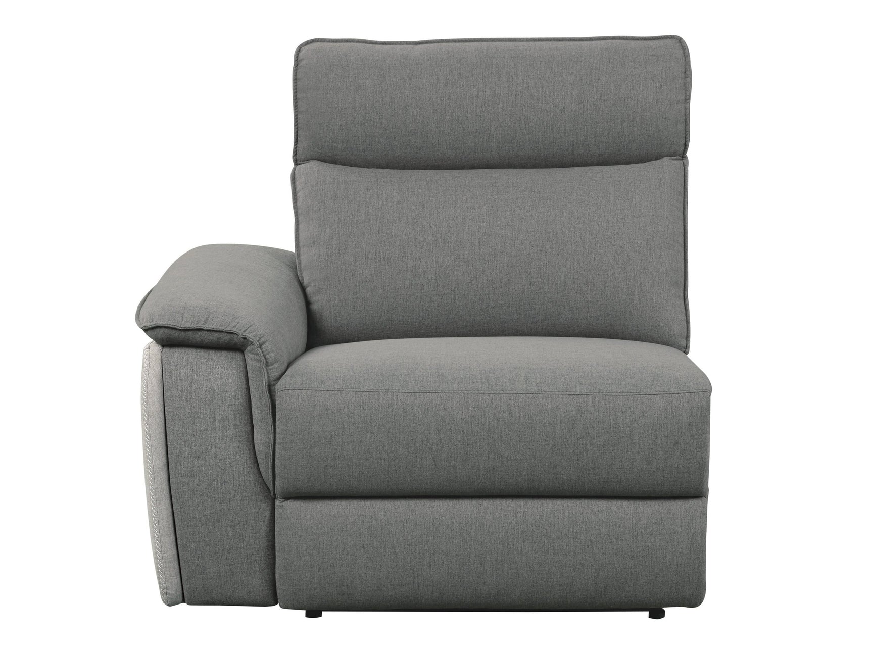 Maroni Gray Power Double Reclining Loveseat w/ Center Console - Ornate Home