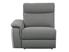 Maroni Gray Power Double Reclining Loveseat w/ Center Console - Ornate Home