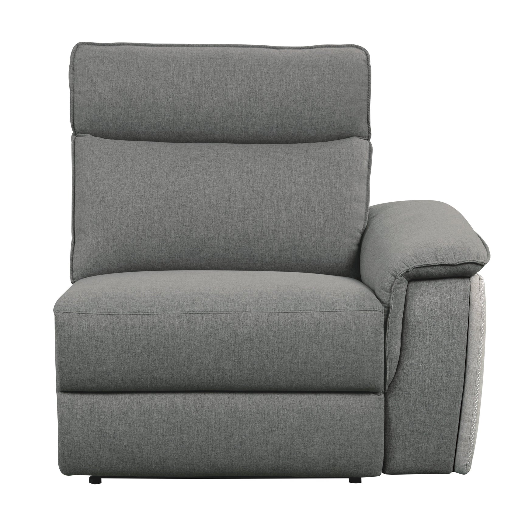 Maroni Gray Power Double Reclining Loveseat w/ Center Console - Ornate Home