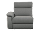 Maroni Gray Power Double Reclining Sofa - Ornate Home