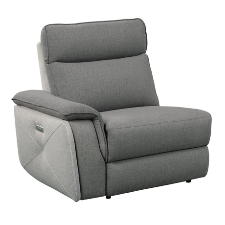 Maroni Gray Power Double Reclining Sofa - Ornate Home