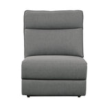 Maroni Gray Power Double Reclining Sofa - Ornate Home