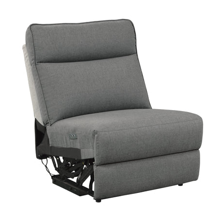 Maroni Gray Power Double Reclining Sofa - Ornate Home