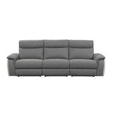 Maroni Gray Power Double Reclining Sofa - Ornate Home