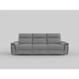 Maroni Gray Power Double Reclining Sofa - Ornate Home