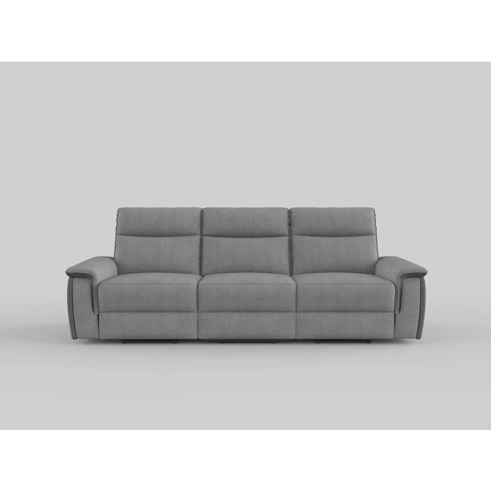 Maroni Gray Power Double Reclining Sofa - Ornate Home