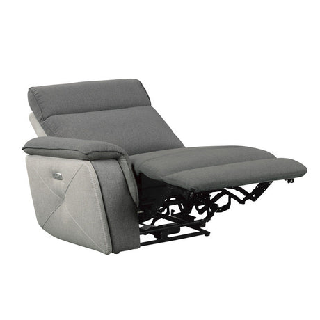 Maroni Gray Power Double Reclining Sofa - Ornate Home