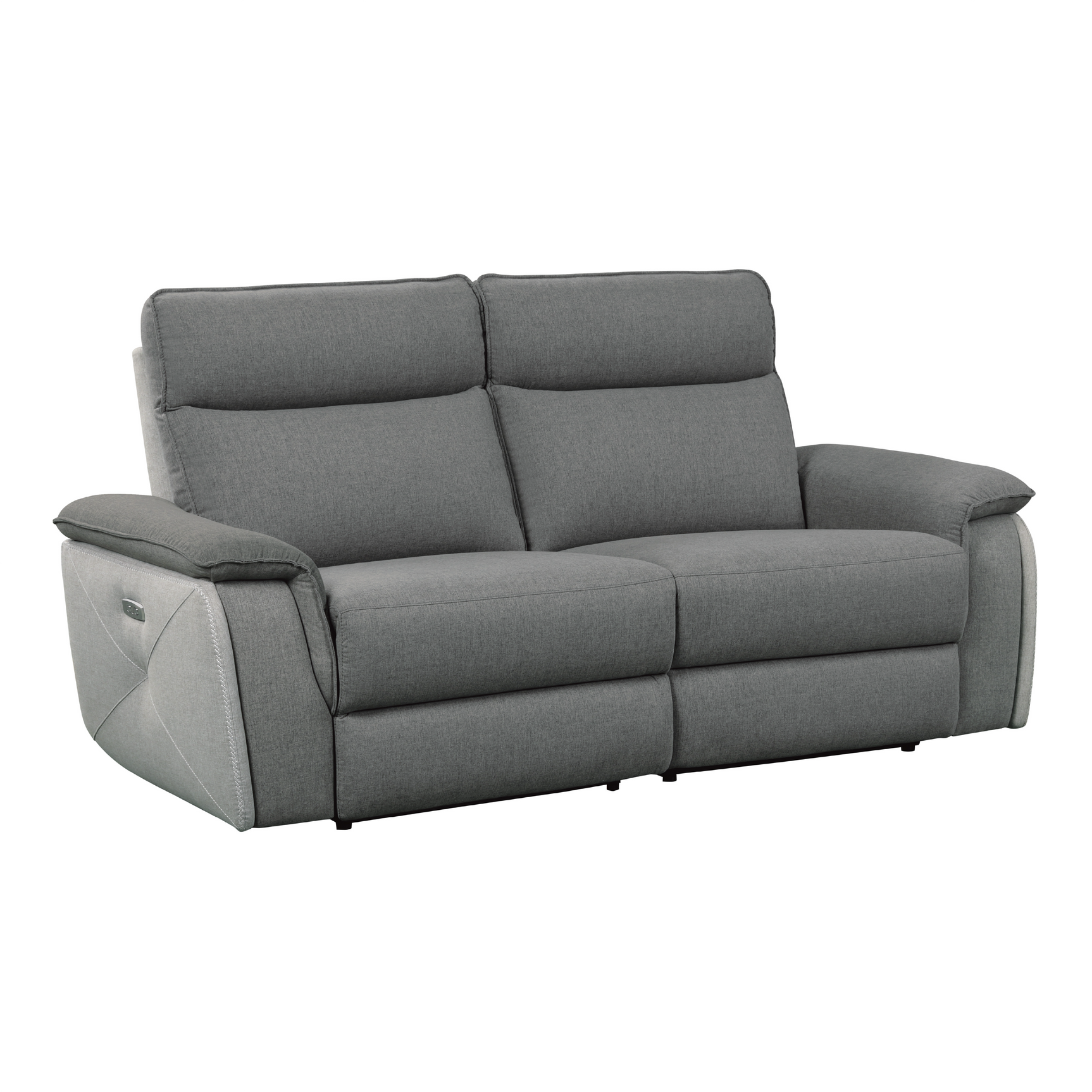 Maroni Gray Power Reclining Sofa and Loveseat - Ornate Home