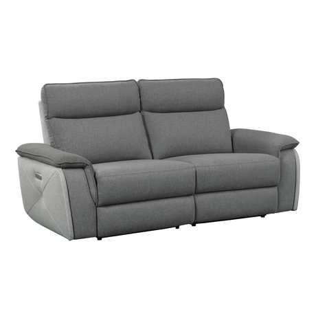 Maroni Gray Power Reclining Sofa and Loveseat - Ornate Home