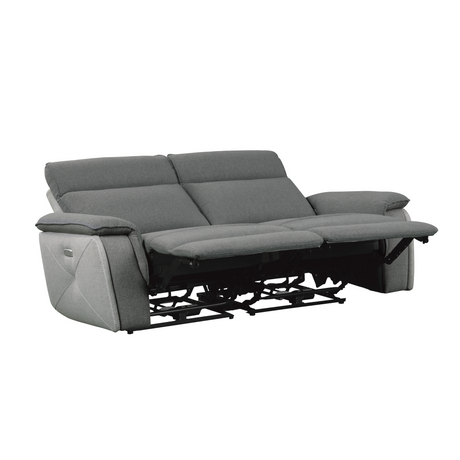 Maroni Gray Power Reclining Sofa and Loveseat - Ornate Home