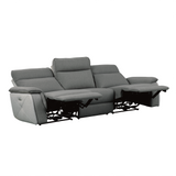 Maroni Gray Power Reclining Sofa and Loveseat - Ornate Home