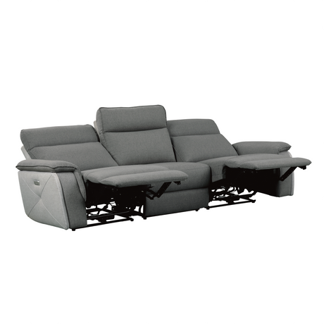 Maroni Gray Power Reclining Sofa and Loveseat - Ornate Home