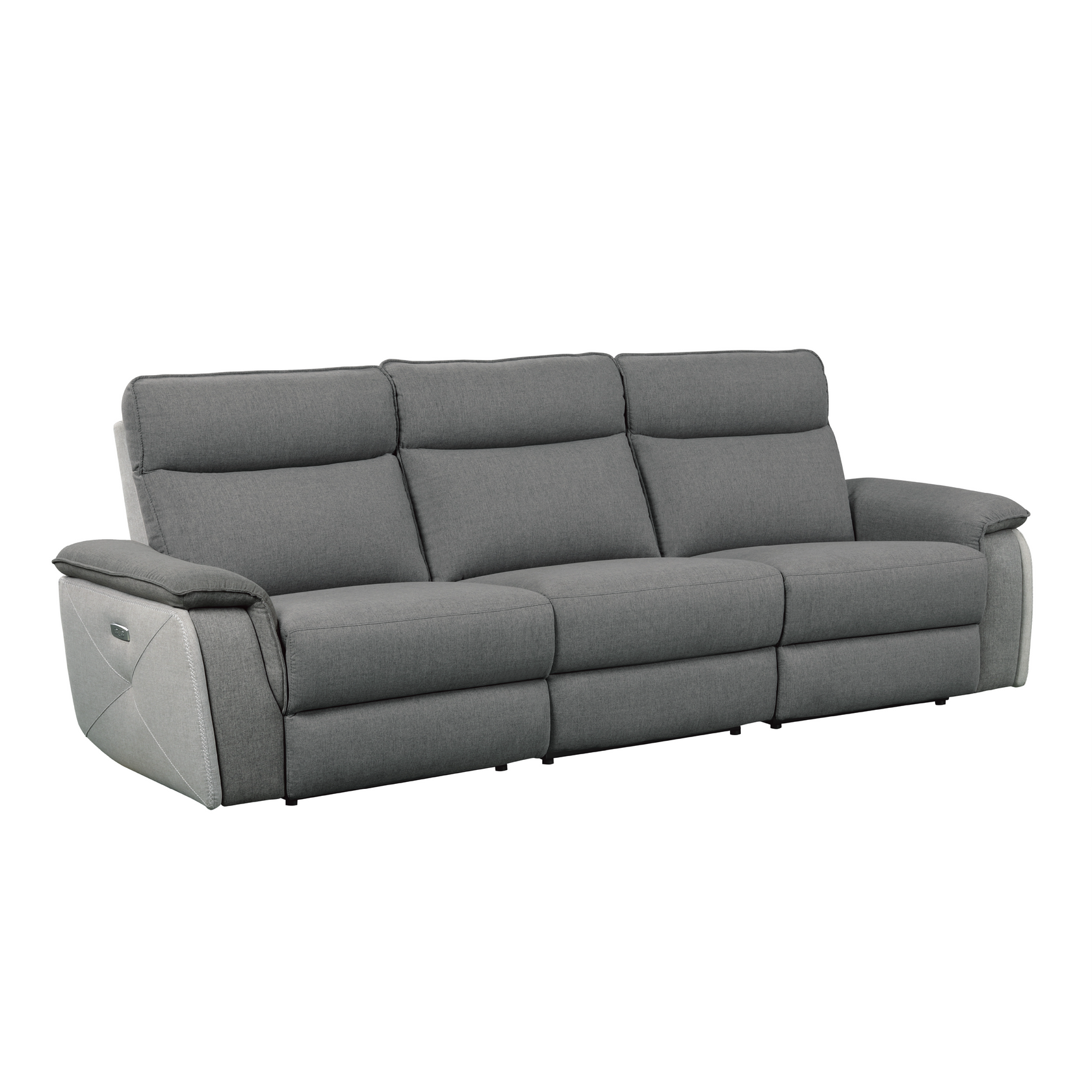 Maroni Gray Power Reclining Sofa and Loveseat - Ornate Home