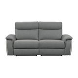 Maroni Gray Power Reclining Sofa and Loveseat - Ornate Home