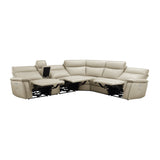 Maroni Taupe 6-Piece Modular Power Reclining Sectional - Ornate Home