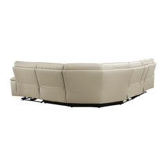 Maroni Taupe 6-Piece Modular Power Reclining Sectional - Ornate Home