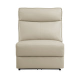 Maroni Taupe 6-Piece Modular Power Reclining Sectional - Ornate Home