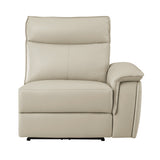 Maroni Taupe 6-Piece Modular Power Reclining Sectional - Ornate Home