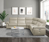 Maroni Taupe 6-Piece Modular Power Reclining Sectional - Ornate Home