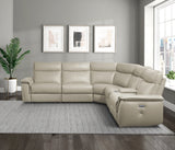 Maroni Taupe 6-Piece Modular Power Reclining Sectional - Ornate Home