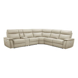Maroni Taupe 6-Piece Modular Power Reclining Sectional - Ornate Home