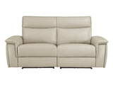 Maroni Taupe Power Double Reclining Loveseat - Ornate Home