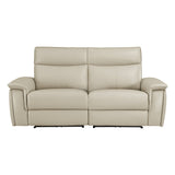 Maroni Taupe Power Double Reclining Loveseat - Ornate Home