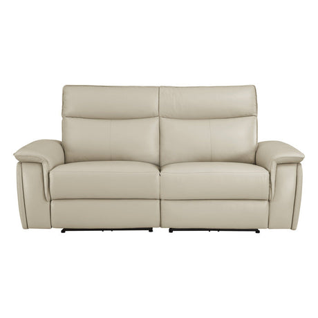 Maroni Taupe Power Double Reclining Loveseat - Ornate Home