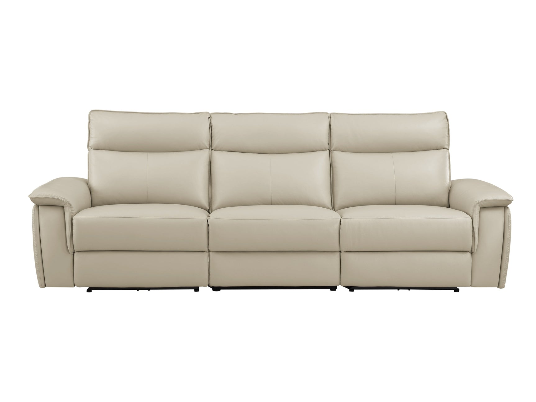 Maroni Taupe Power Double Reclining Sofa - Ornate Home