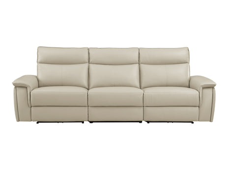 Maroni Taupe Power Double Reclining Sofa - Ornate Home