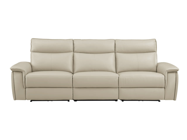 Maroni Taupe Power Double Reclining Sofa - Ornate Home