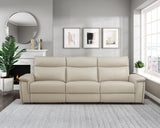 Maroni Taupe Power Double Reclining Sofa - Ornate Home