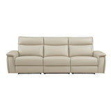 Maroni Taupe Power Double Reclining Sofa - Ornate Home