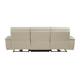 Maroni Taupe Power Double Reclining Sofa - Ornate Home