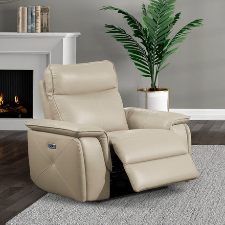 Maroni Taupe Power Reclining Chair - Ornate Home