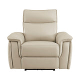 Maroni Taupe Power Reclining Chair - Ornate Home