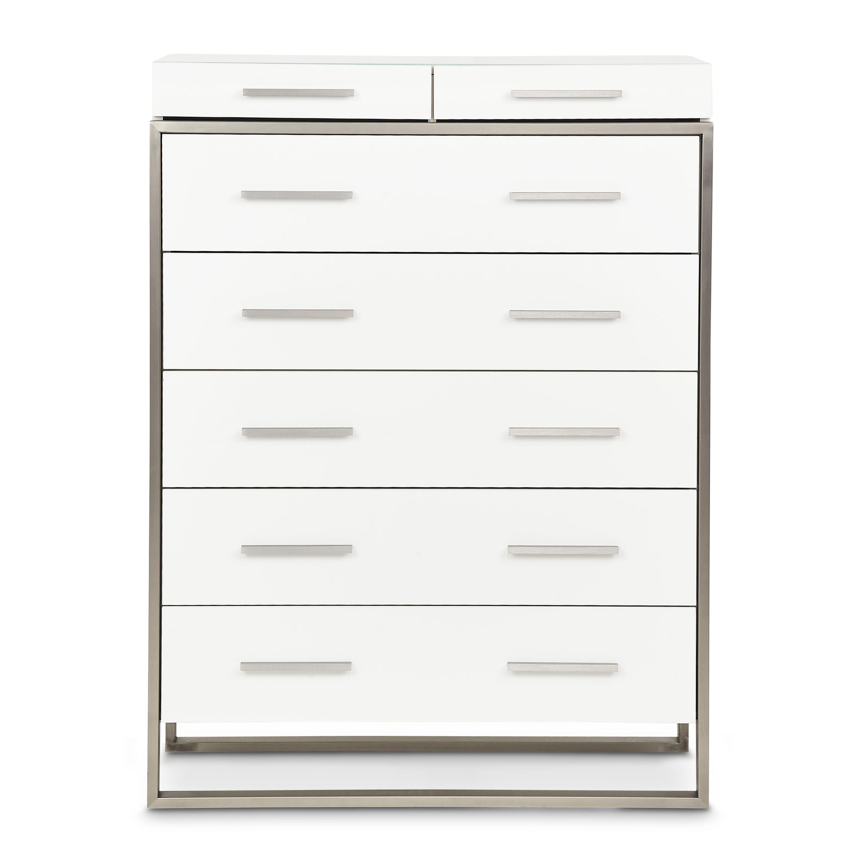 Marquee Cloud White 7-Drawer Chest - Ornate Home