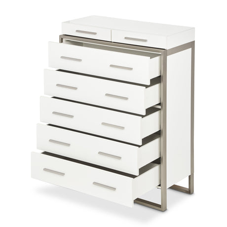 Marquee Cloud White 7-Drawer Chest - Ornate Home