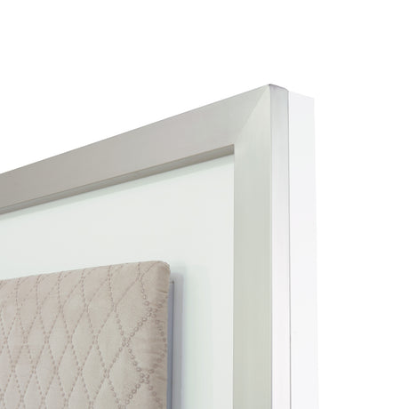 Marquee Cloud White Eastern King Panel Bed - Ornate Home