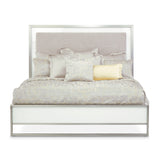 Marquee Cloud White Eastern King Panel Bed - Ornate Home