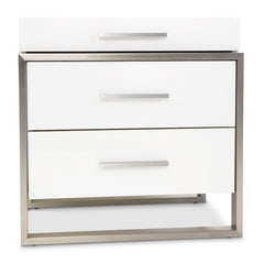 Marquee Cloud White Nightstand - Ornate Home