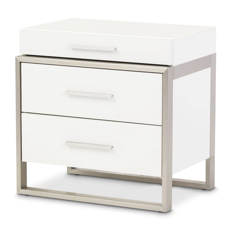 Marquee Cloud White Nightstand - Ornate Home
