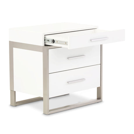 Marquee Cloud White Nightstand - Ornate Home