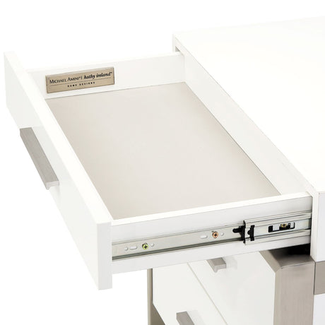 Marquee Cloud White Nightstand - Ornate Home