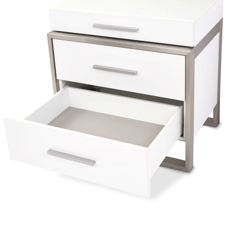 Marquee Cloud White Nightstand - Ornate Home