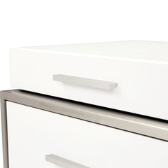 Marquee Cloud White Nightstand - Ornate Home