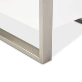 Marquee Cloud White Nightstand - Ornate Home