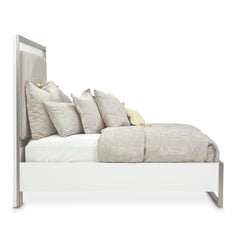 Marquee Cloud White Panel Bed - Ornate Home